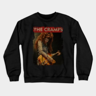 TEXTURE ART- The Cramps 1982 - RETRO STYLE 5 Crewneck Sweatshirt